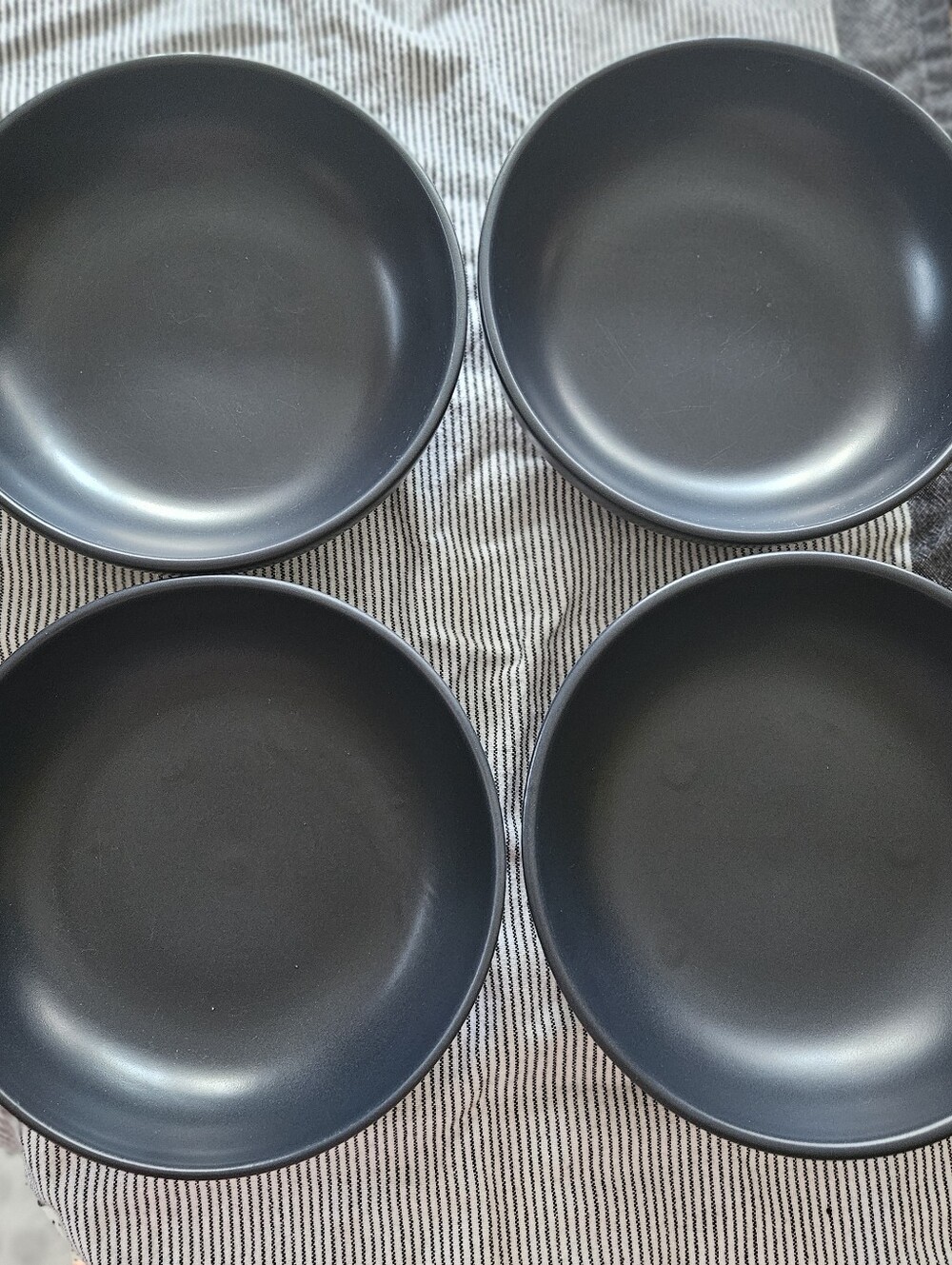 CMG Hand Made In Portugal Navy Blue 7.5 Inch Ceramic Bowls